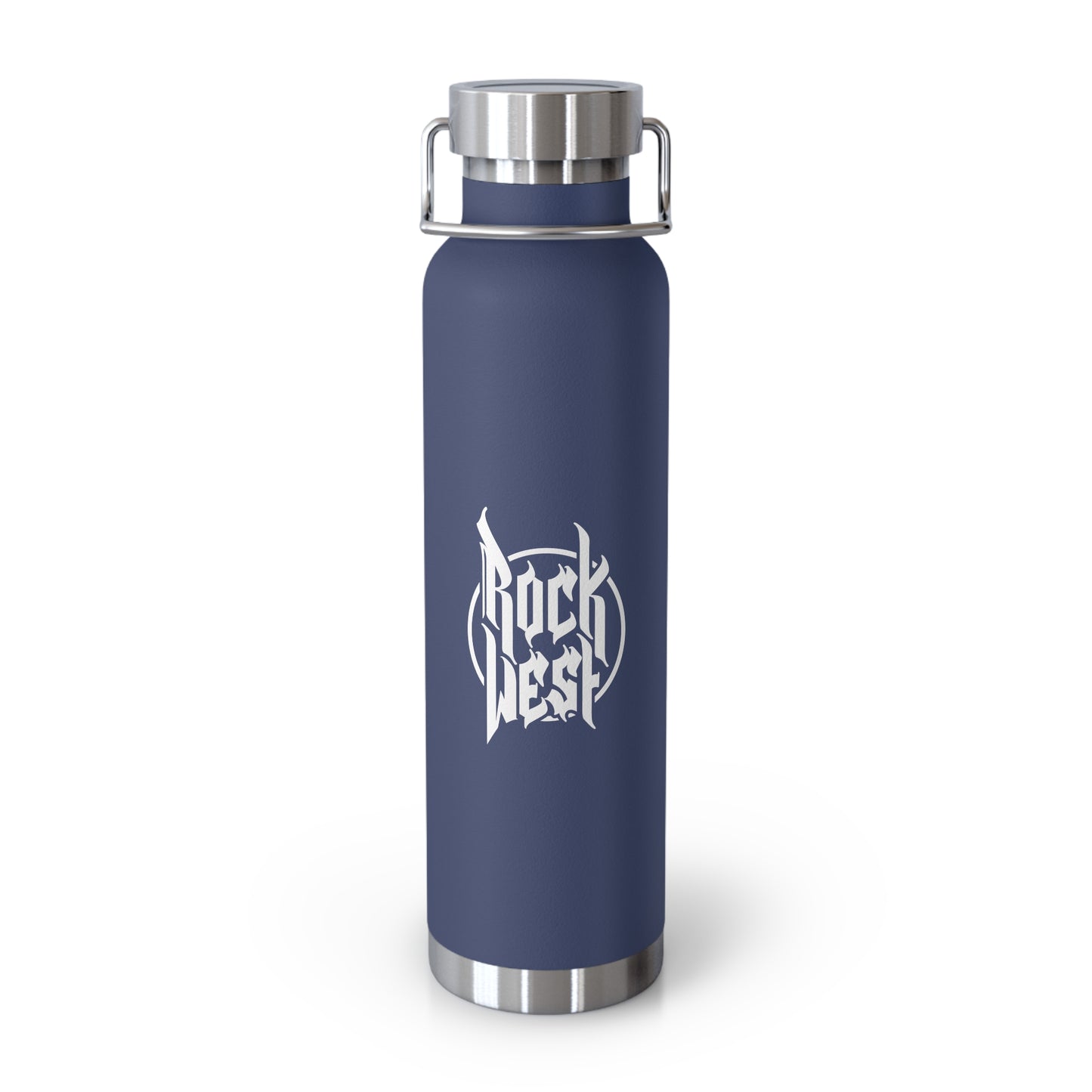 Rock West 22oz Copper Vacuum Insulated Bottle – Stainless Lid Travel Water Bottle