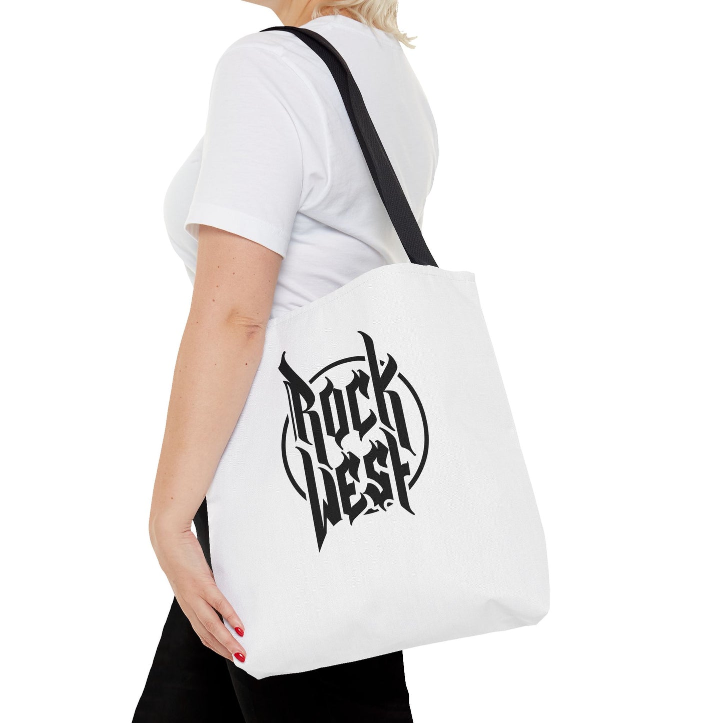 Rock West Logo Tote Bag — Band Merch Canvas Tote for Concerts & Everyday Use