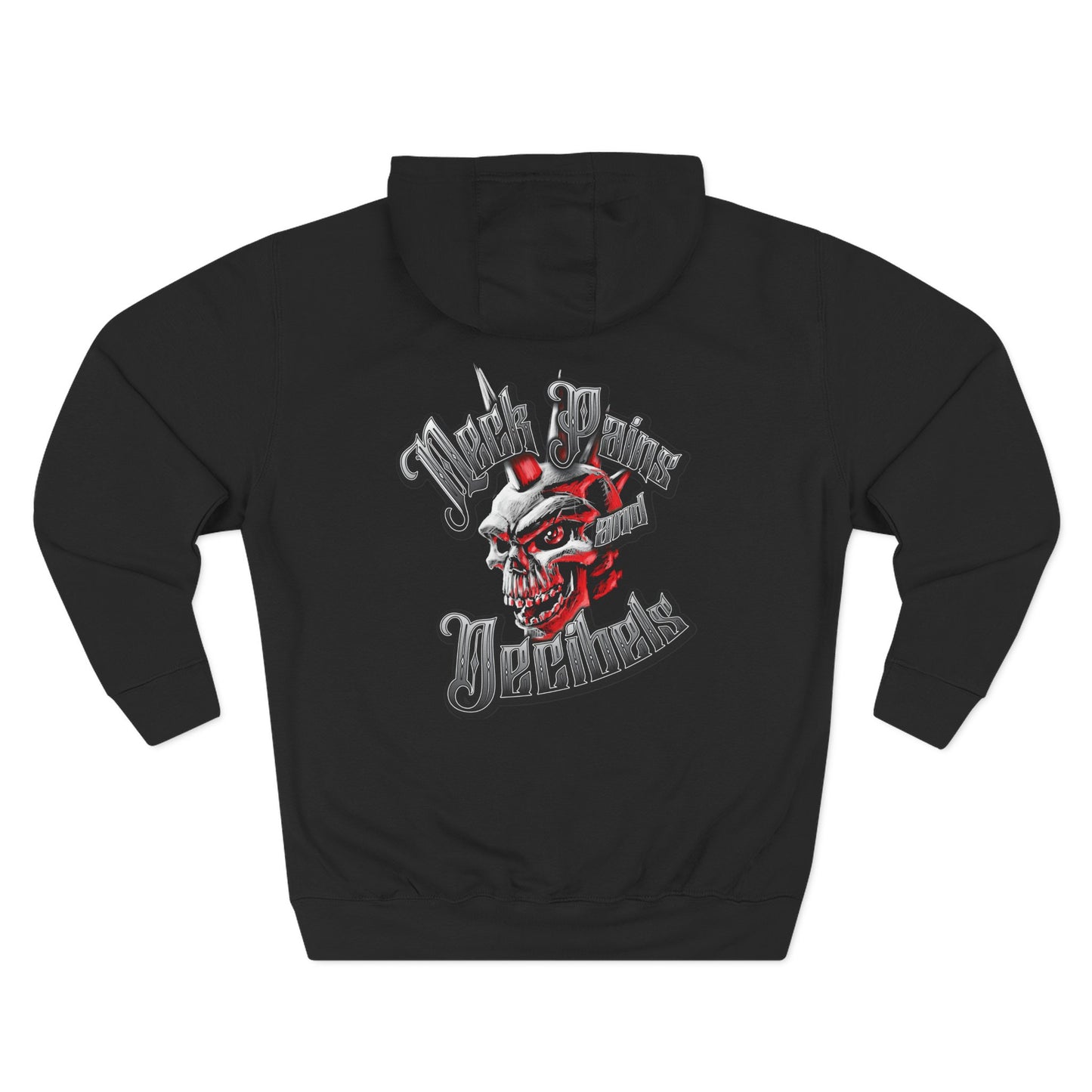 Rock Hoodie — Heavy Metal Skull Graphic Pullover