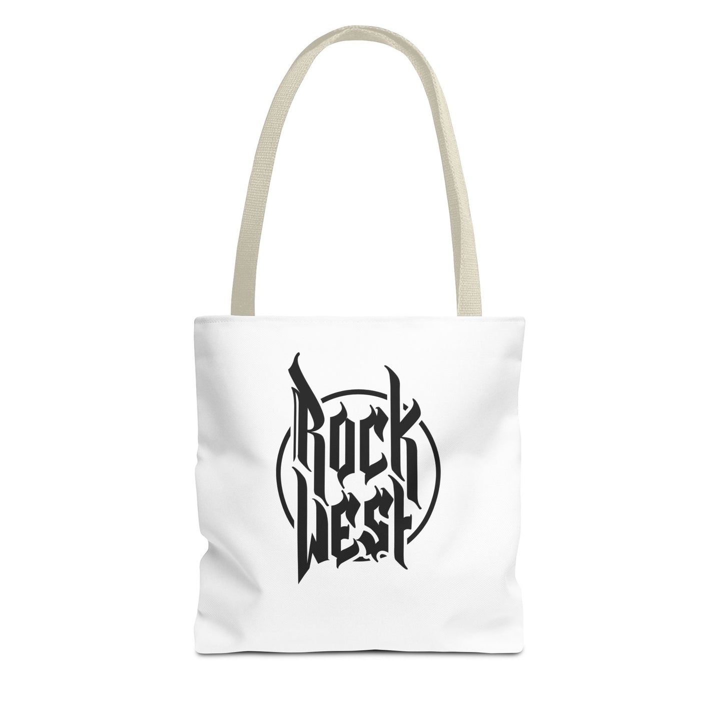 Rock West Logo Tote Bag — Band Merch Canvas Tote for Concerts & Everyday Use
