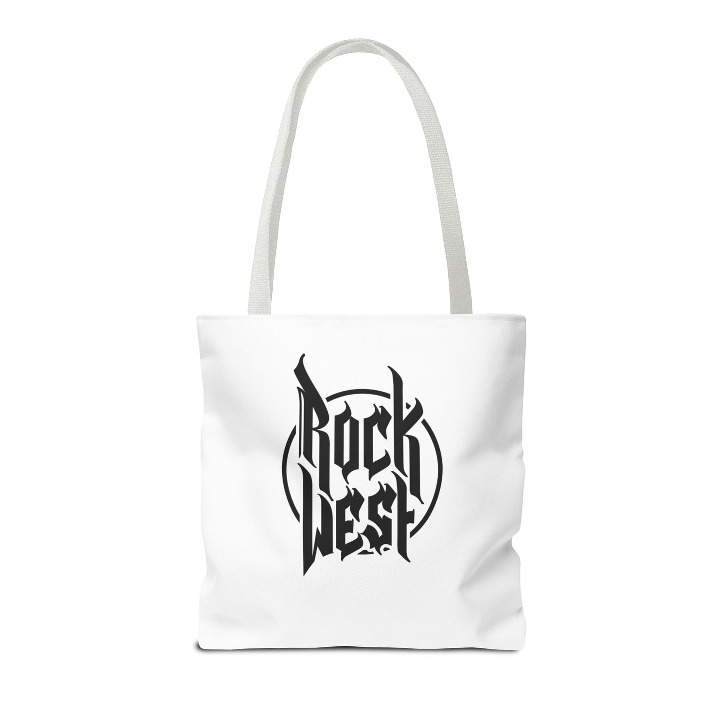 Rock West Logo Tote Bag — Band Merch Canvas Tote for Concerts & Everyday Use