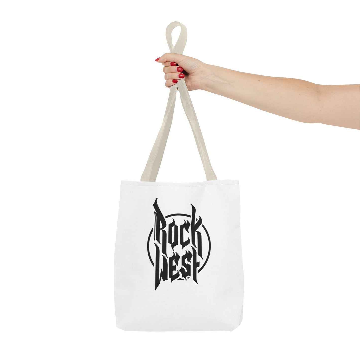Rock West Logo Tote Bag — Band Merch Canvas Tote for Concerts & Everyday Use