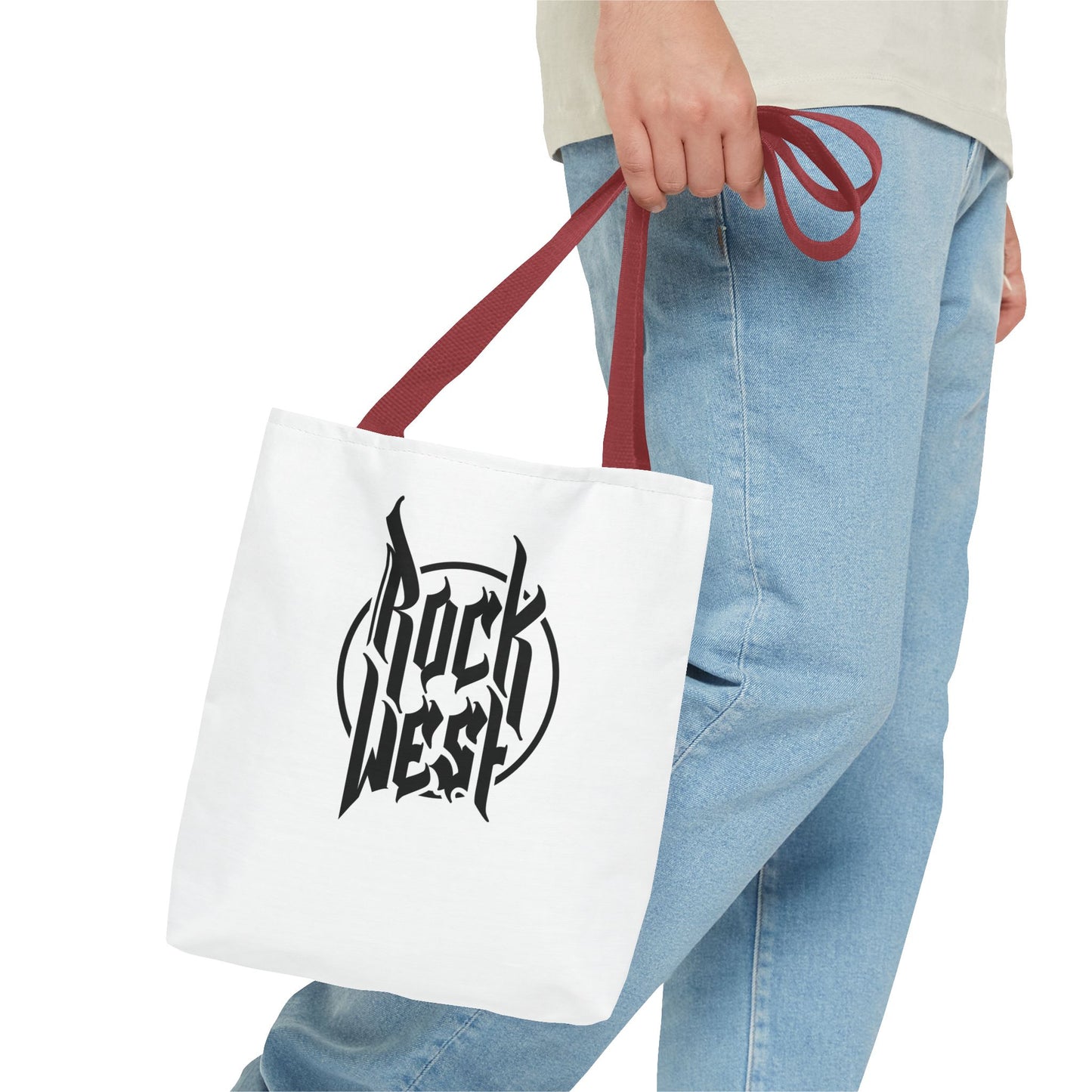 Rock West Logo Tote Bag — Band Merch Canvas Tote for Concerts & Everyday Use