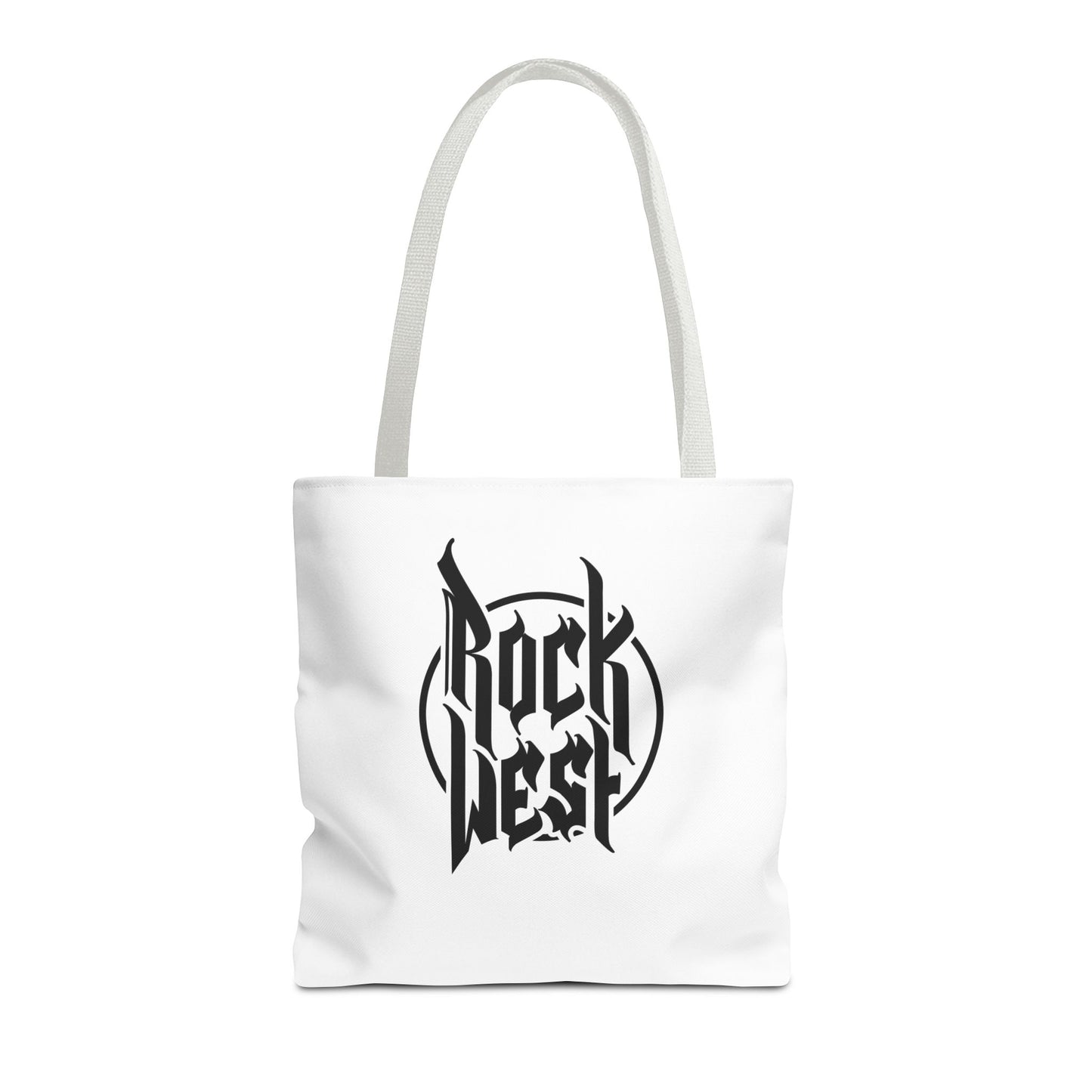 Rock West Logo Tote Bag — Band Merch Canvas Tote for Concerts & Everyday Use