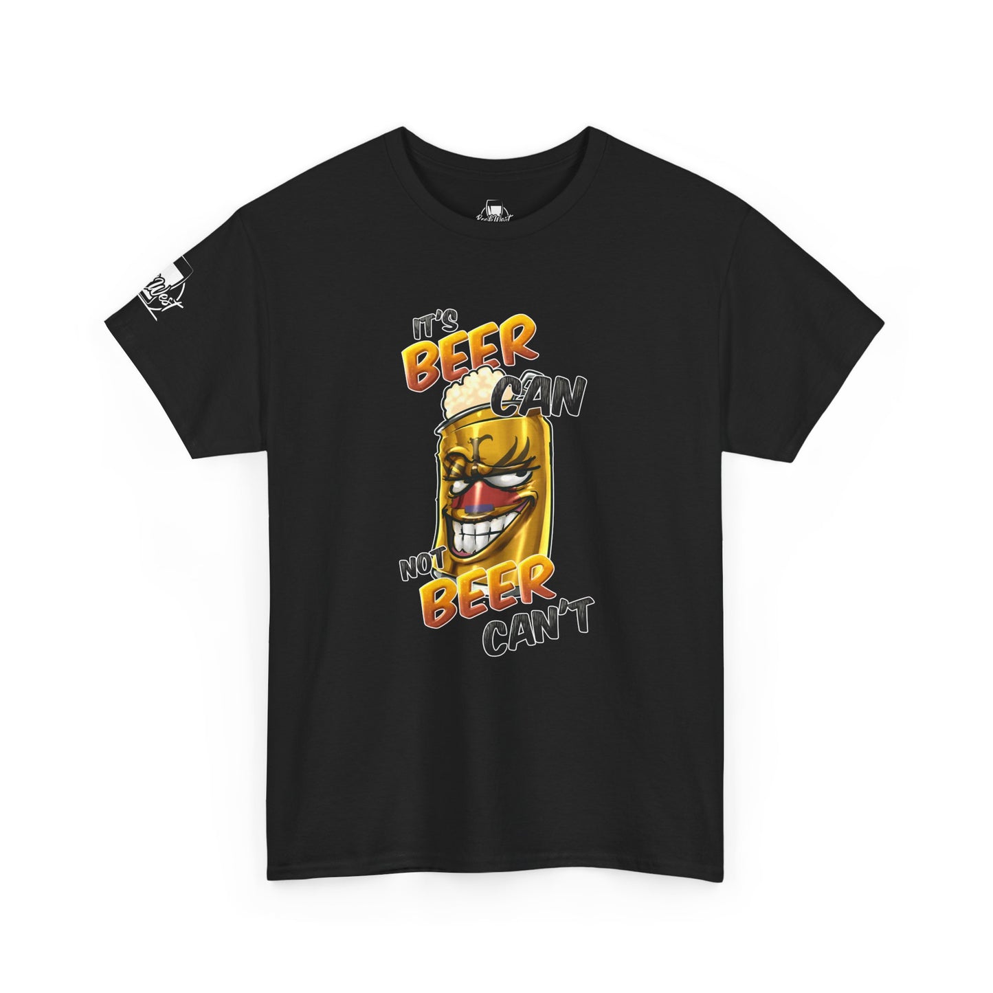 Beer Can Graphic Tee — "It's Beer Can, Not Beer Can't" Funny Party T-Shirt