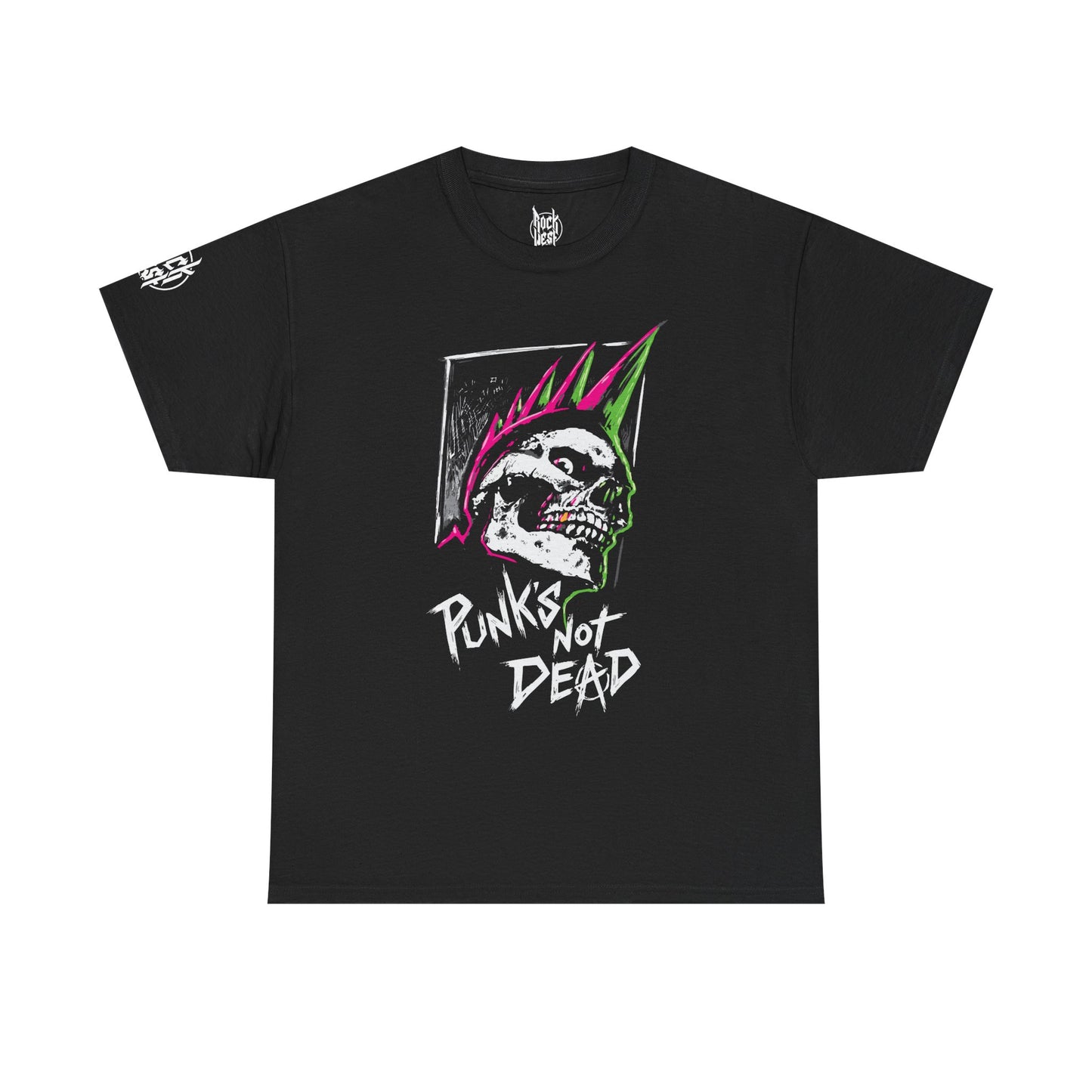 Punk Skull Graphic Tee, Retro T-Shirt for Music Lovers, Festival Wear, Gift for Rock Enthusiasts, Edgy Streetwear, Everyday Casual