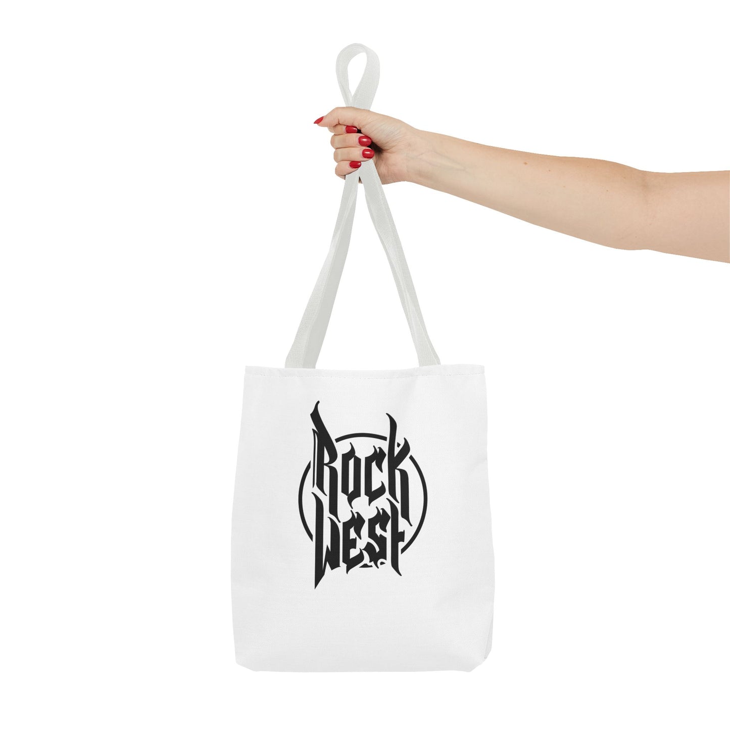 Rock West Logo Tote Bag — Band Merch Canvas Tote for Concerts & Everyday Use