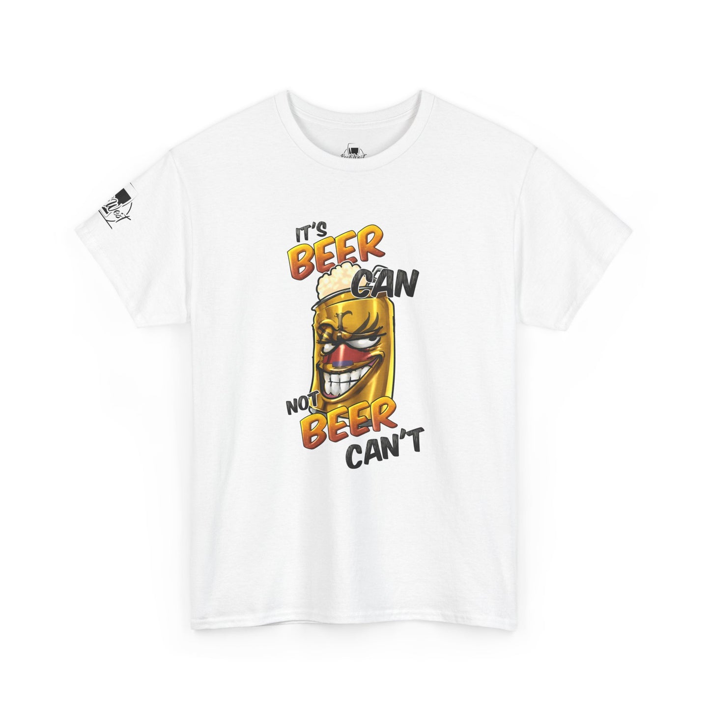 Beer Can Graphic Tee — "It's Beer Can, Not Beer Can't" Funny Party T-Shirt