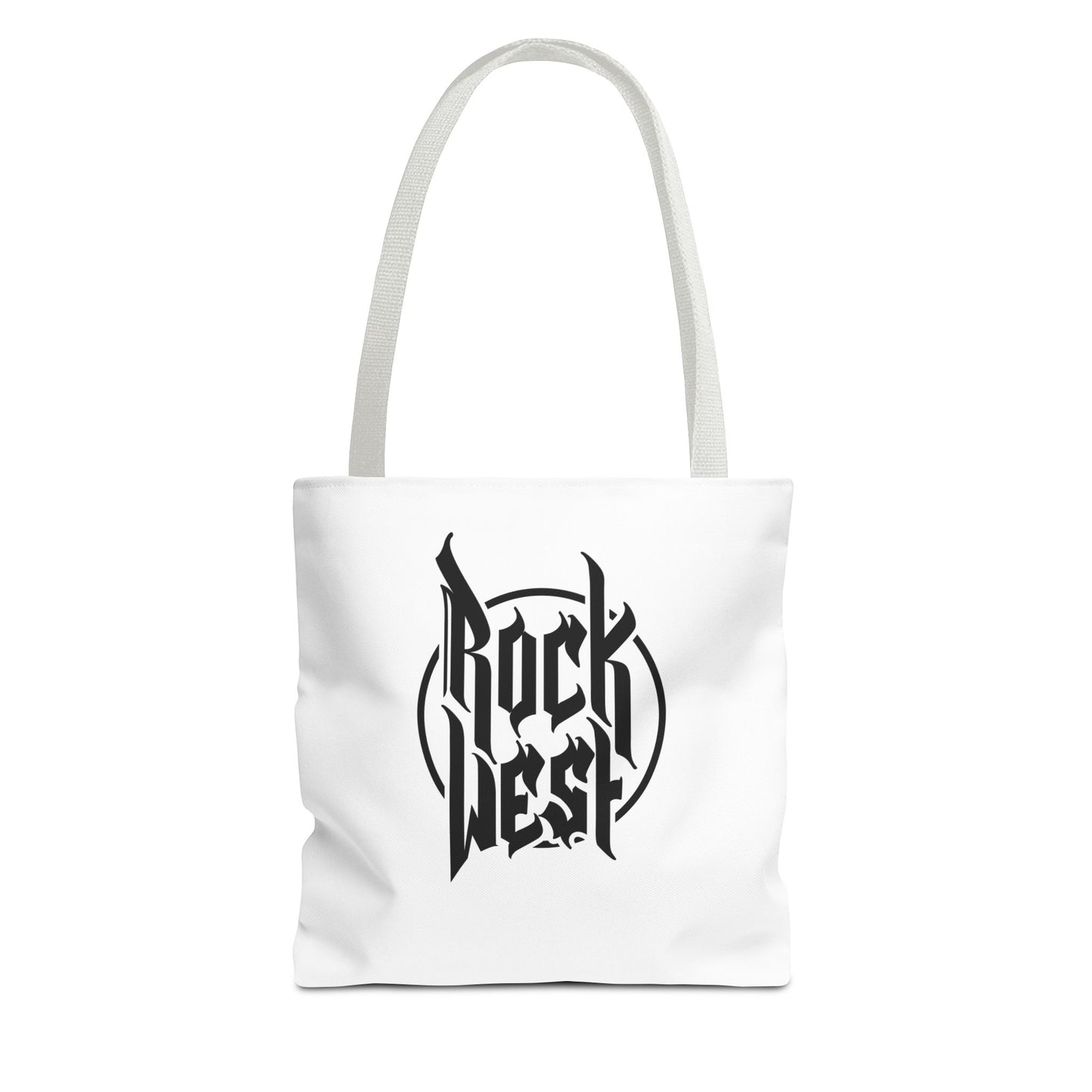 Rock West Logo Tote Bag — Band Merch Canvas Tote for Concerts & Everyday Use