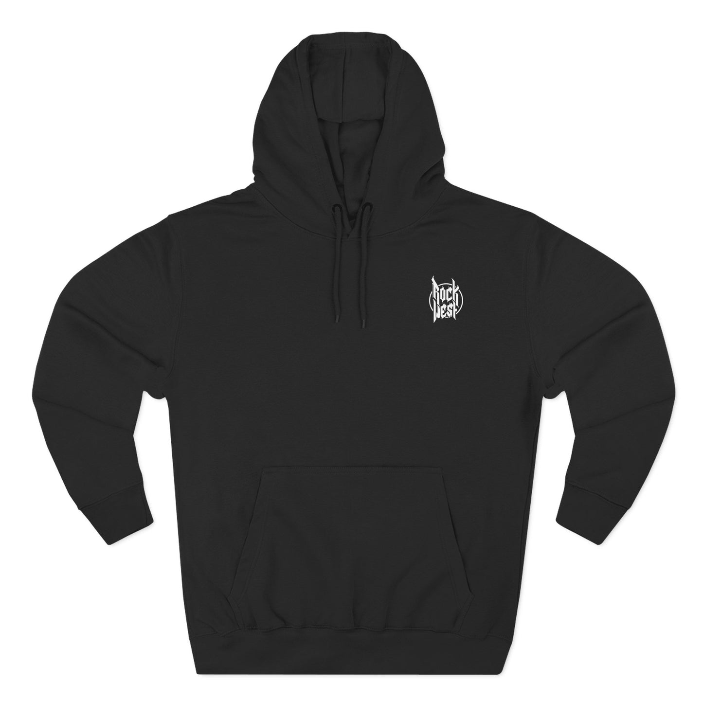 Live Fast Rock Harder Skull Hoodie — Gothic Rock Band Pullover