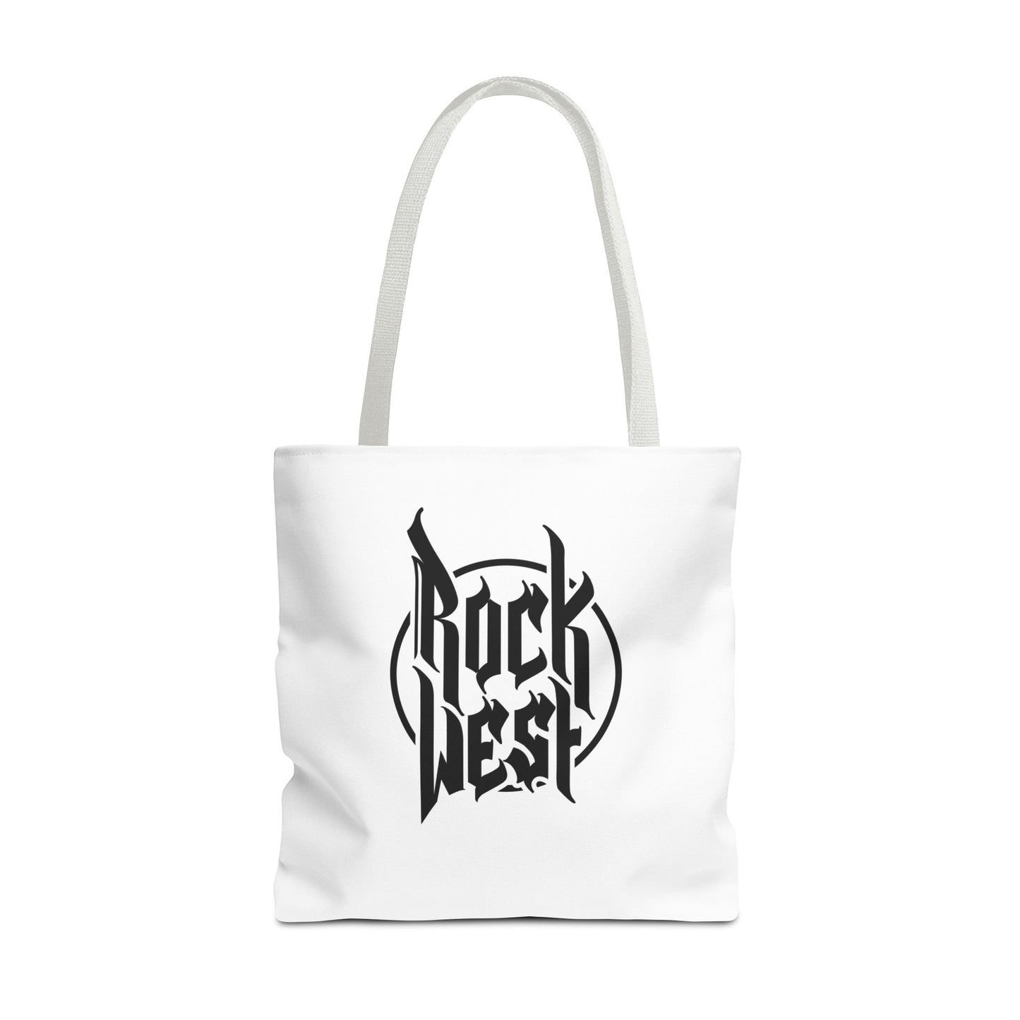Rock West Logo Tote Bag — Band Merch Canvas Tote for Concerts & Everyday Use