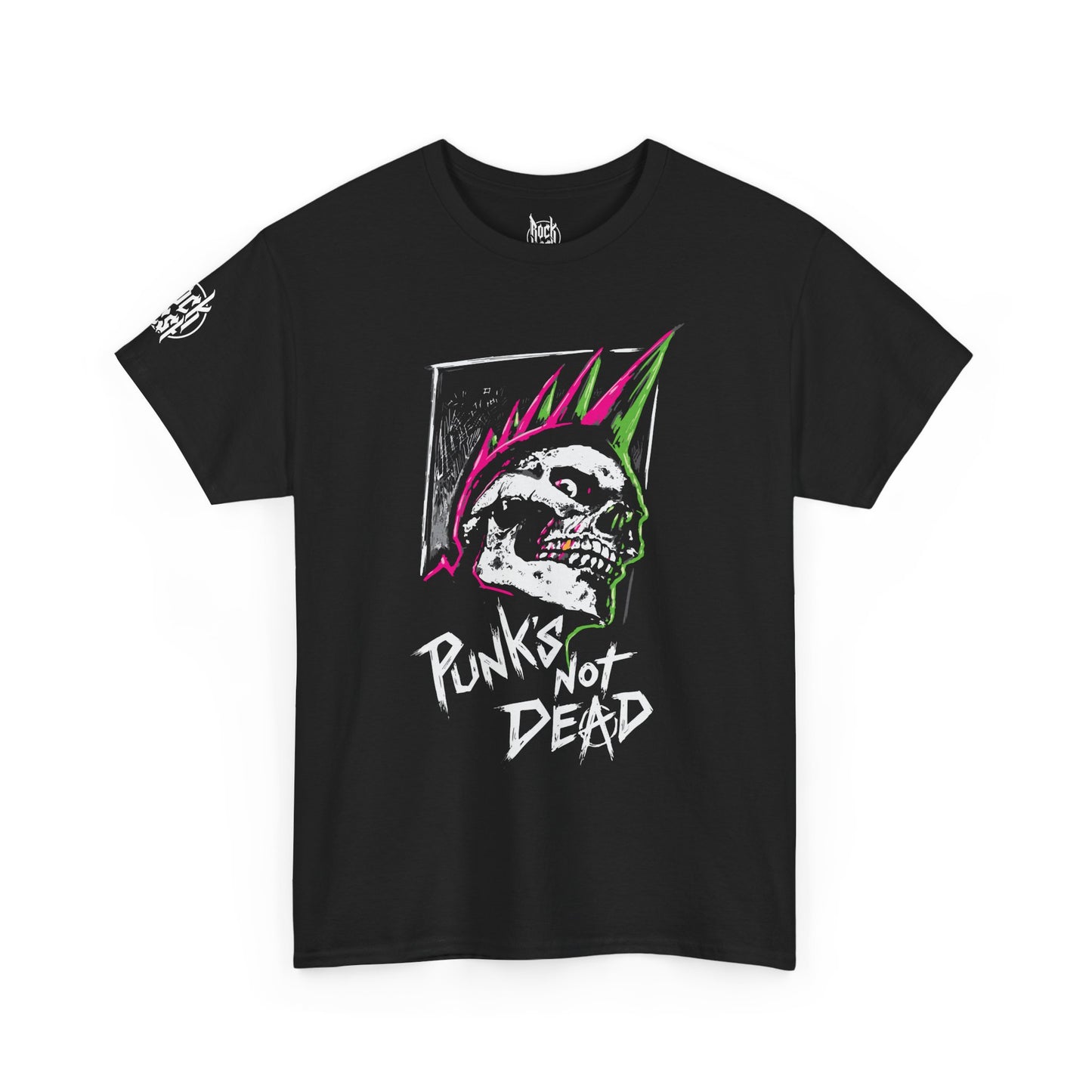 Punk Skull Graphic Tee, Retro T-Shirt for Music Lovers, Festival Wear, Gift for Rock Enthusiasts, Edgy Streetwear, Everyday Casual